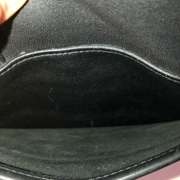 Vintage COACH Black Leather Side Pack Brass Turn Lock Shoulder Bag USA 9979 - Picture 16 of 17